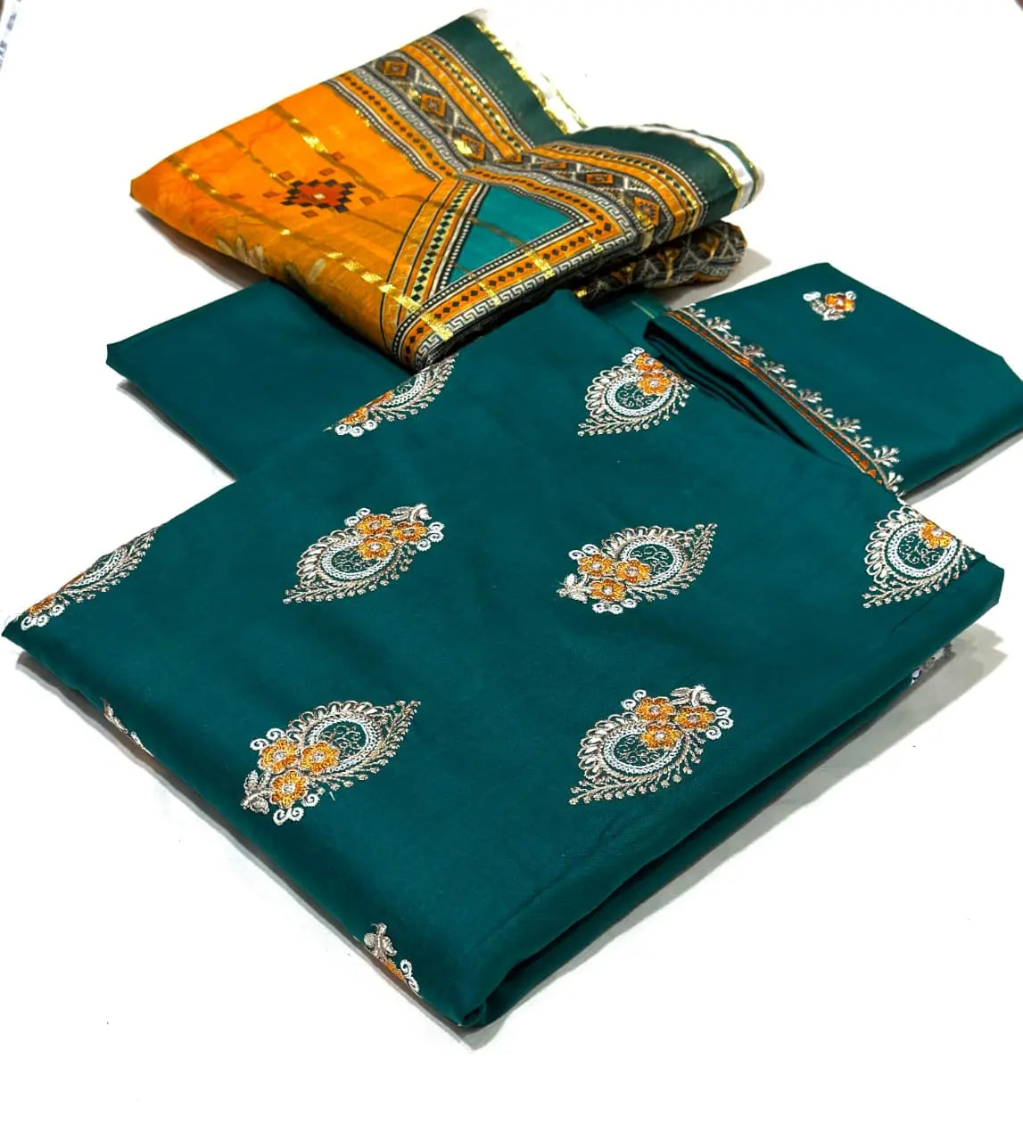 3pc Lawn Embroided Collection(AZ) Rk-Store