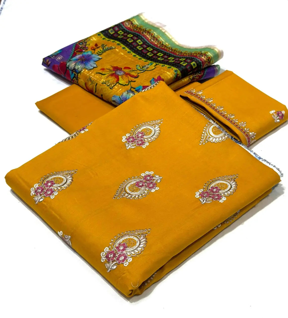 3pc Lawn Embroided Collection(AZ) Rk-Store
