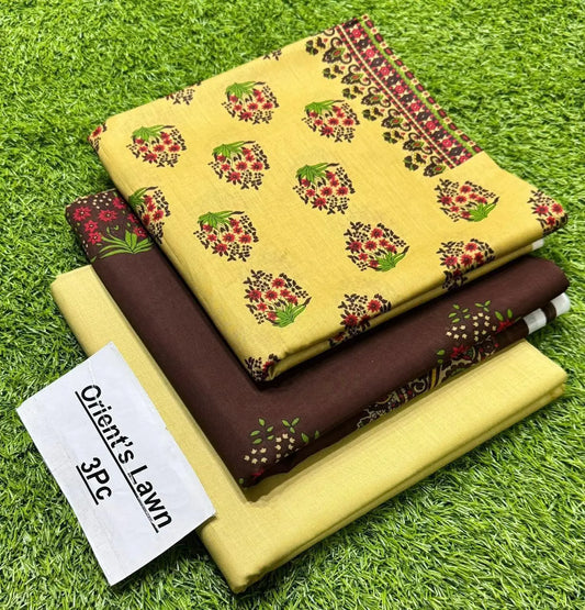 3pc Orient Lawn Collection(Vol-3)AZ Rk-Store