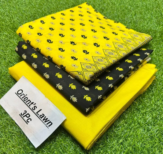 3pc Orient Lawn Collection(Vol-3)AZ Rk-Store