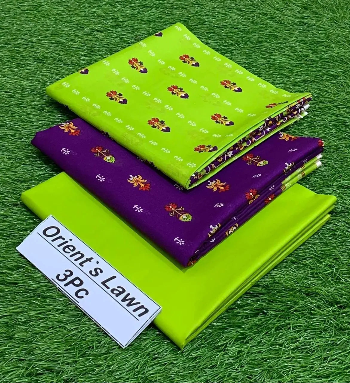 3pc Orient Lawn Collection(Vol-3)AZ Rk-Store