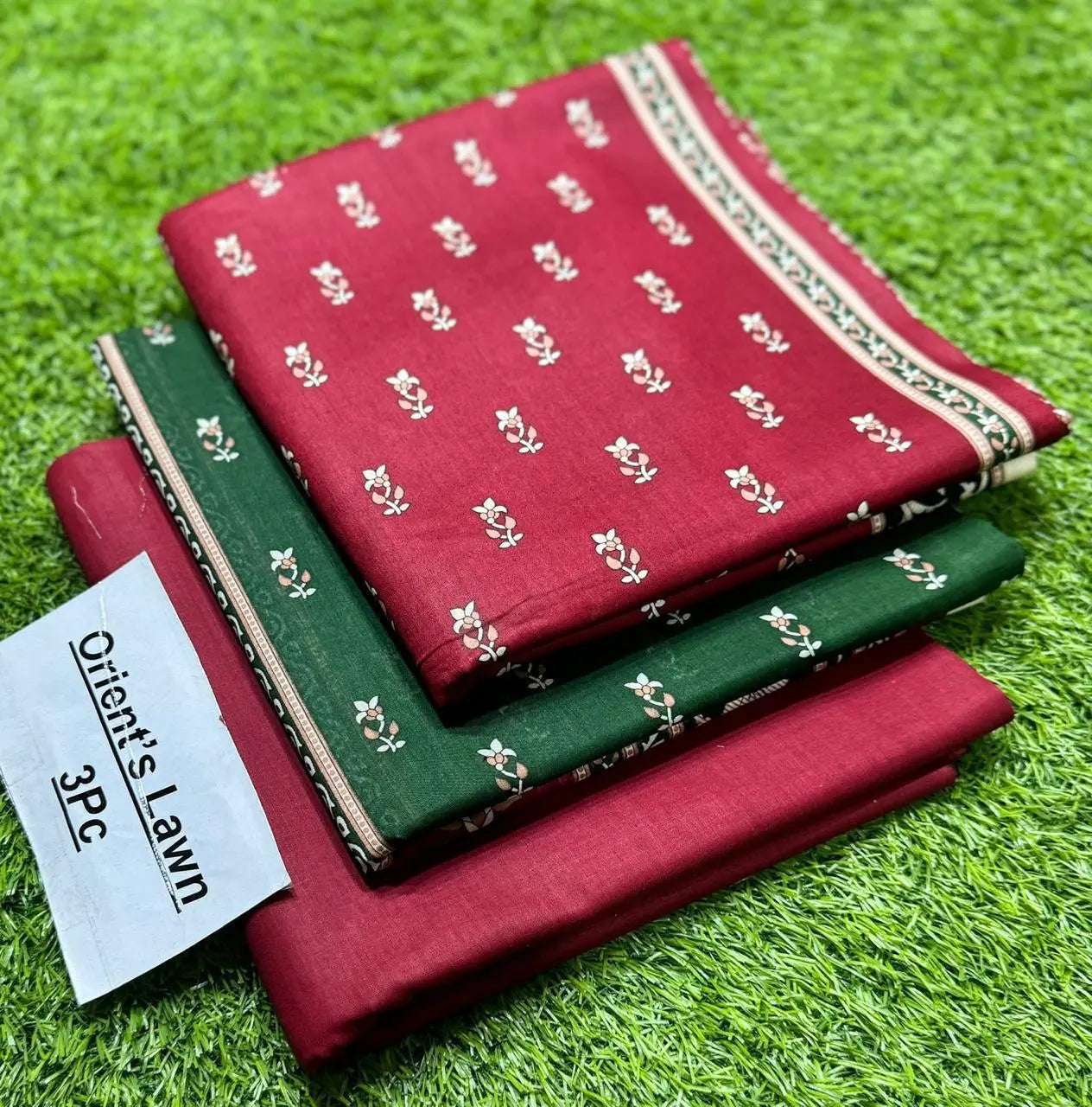 3pc Orient Lawn Collection(Vol-3)AZ Rk-Store