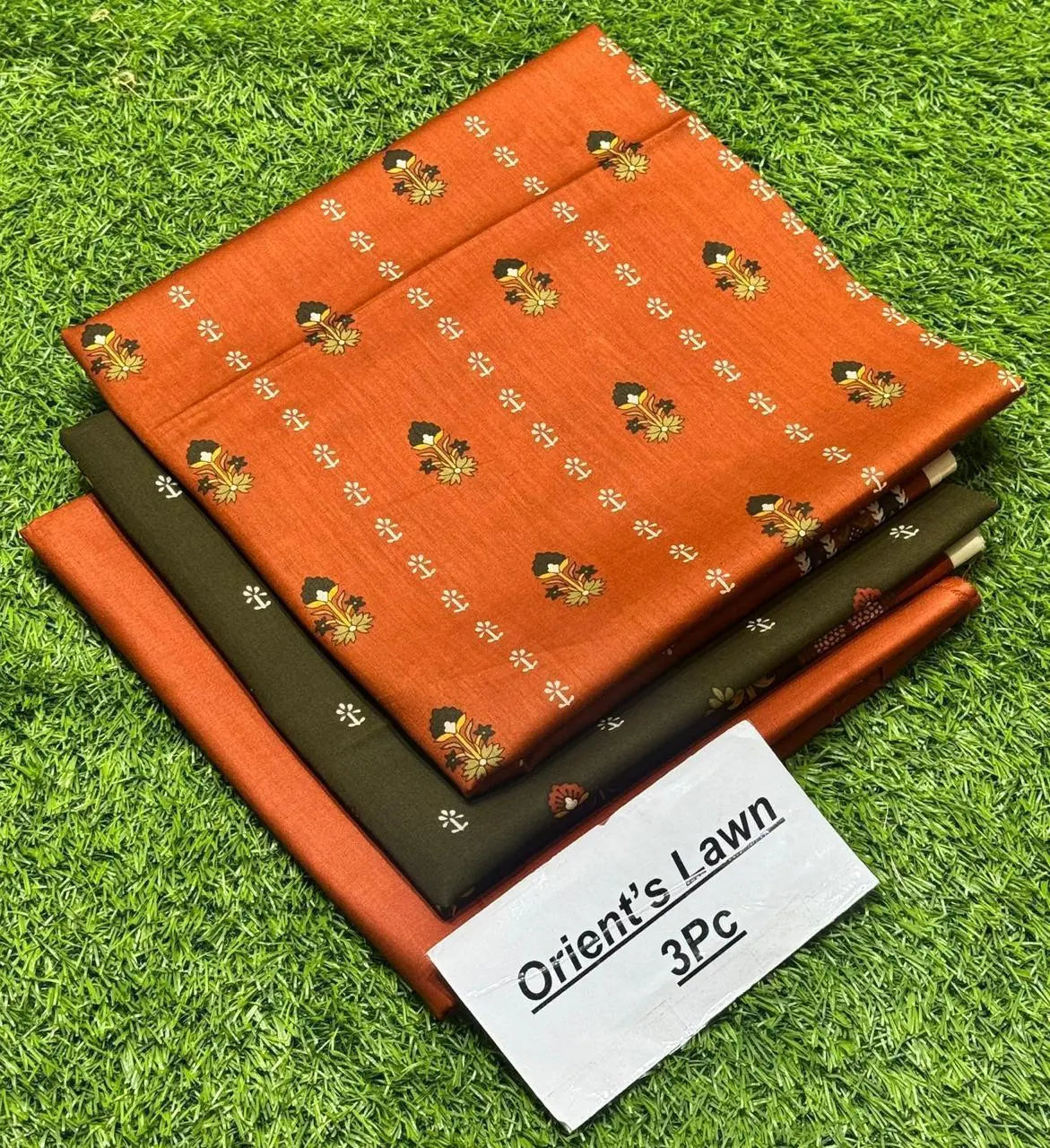3pc Orient Lawn Collection(Vol-3)AZ Rk-Store