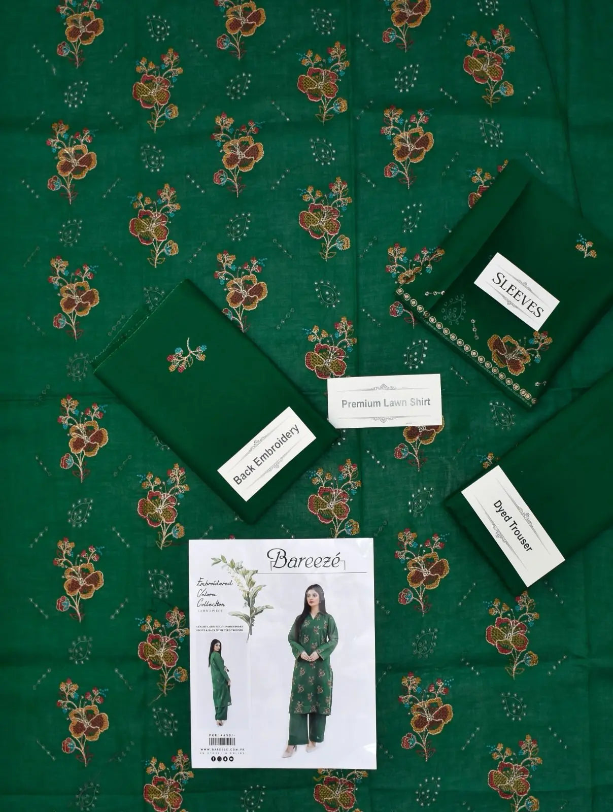 Bareeze 2pc lawn embroided (Vol-3)AZ Rk-Store