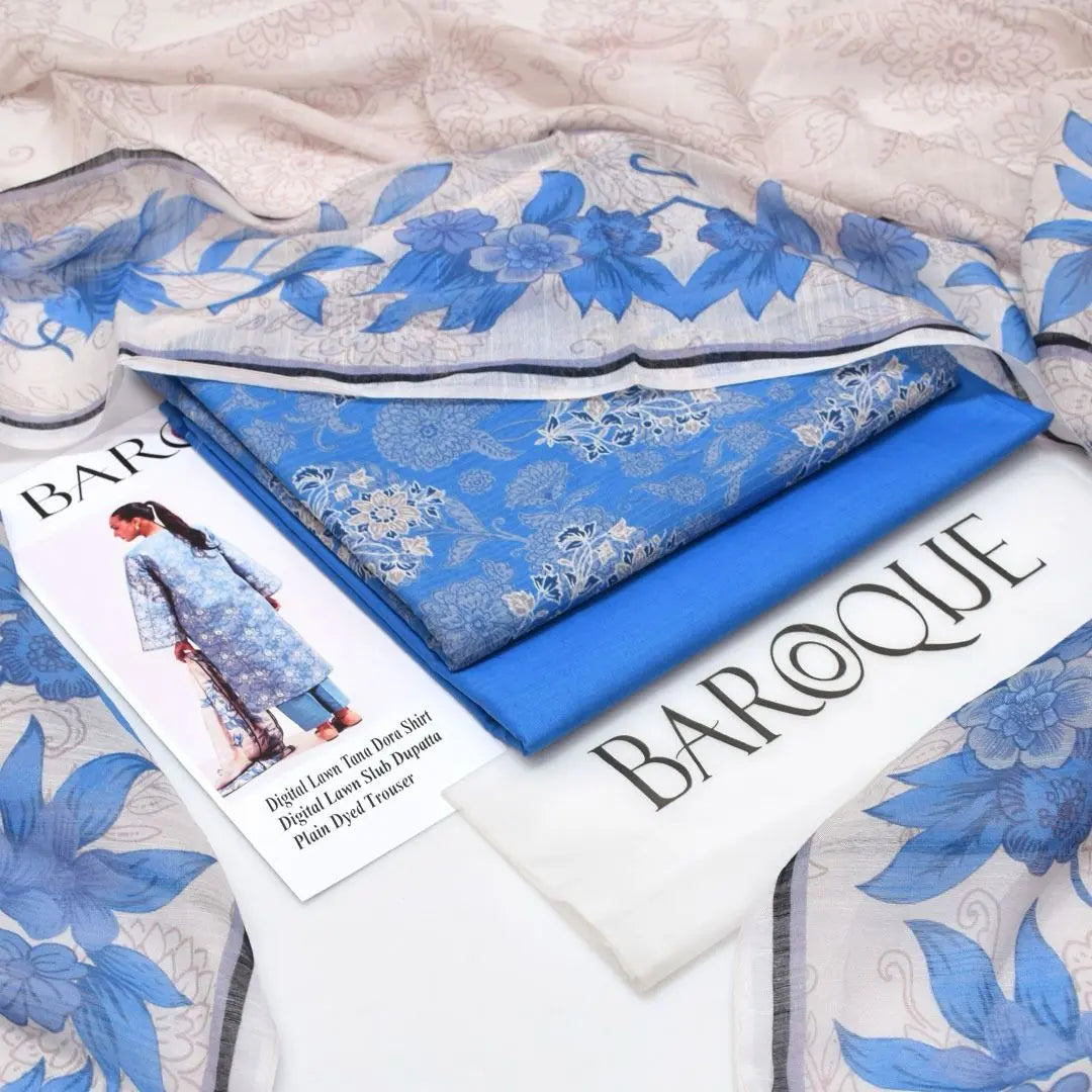 Baroque Premium LAWN TanaDora 3pc(V-1)JA RK-textile